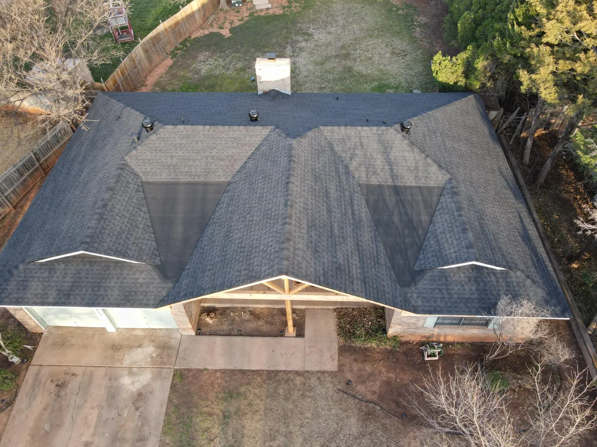 Roof of house